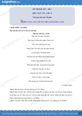 Đề số 6 - Đề kiểm tra học kì 1 - Ngữ văn 11
